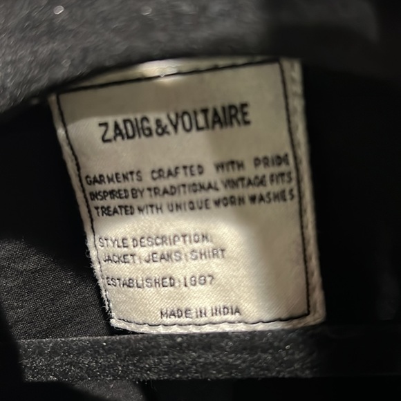 Zadig & Voltaire Leather Crinkled Shirt - Picture 6 of 8